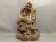 Antique Vintage China Old Wood Wooden Carved Buddha Statue Home Decor Sculpture