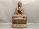 Antique Vintage China Old Wood Wooden Carved Buddha Statue Home Decor Sculpture