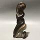 Antique Vintage Chinese Old Agate Beautiful Carving Figure Statue Collection Art