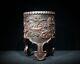 Antique Vintage Chinese Old Bamboo Carved Exquisite Flower Brush Pot Collection