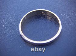 Antique Vintage Collectible Old 14k Yellow Gold Diamond Stone Ring Band Style