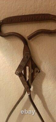 Antique Vintage Collectible Winslow, Arizona La Posada Ice Tongs 90 Years Old