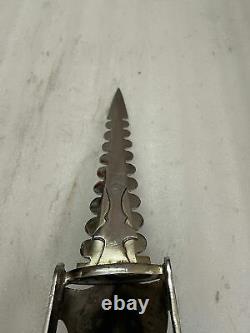 Antique Vintage DAMASCUS KATAR Sword Dagger Old Rare Collectible Mint Condition