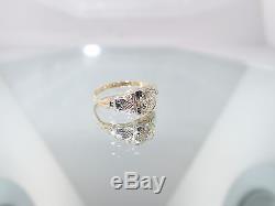Antique Vintage Engagement ring. 90 ct OLD EUROPEAN CUT DIAMOND