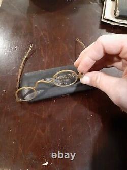 Antique Vintage Eyeglasses Spectacles Old Circa 1910 Or Before