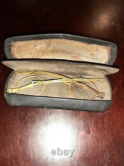 Antique Vintage Eyeglasses Spectacles Old Circa 1910 Or Before