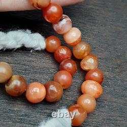 Antique Vintage Himalayan African Afghan Carnelian Agate Old Bead Necklace