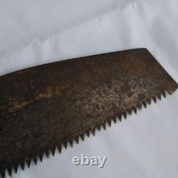 Antique Vintage Japanese Old Long Hand saw Carpentry tool Single edge Used #8