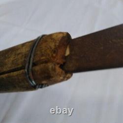 Antique Vintage Japanese Old Long Hand saw Carpentry tool Single edge Used #8