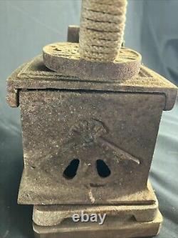 Antique / Vintage Kanji Fuel Co. Sad Iron, Sestalit, New Japan Old Tool