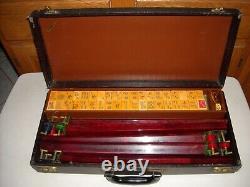 Antique /Vintage METRO GAMES NEW YORK Mahjong Set Old Bakelite 154 Tiles NO KEY