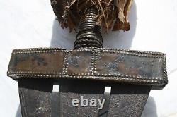 Antique Vintage Old Africa African Congo Zaire Ikul Kuba Short Sword Large Knife