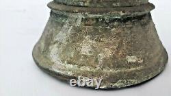 Antique Vintage Old Brass Bronze Bell Metal Wall Hanging Bell Temple Pooja B39