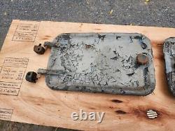 Antique Vintage Old Cast Iron Machine Doors Industrial Art Steampunk Décor