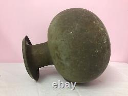 Antique Vintage Old Rare Shape Indian Tribal Brass Pot Home Decor Decorative C20