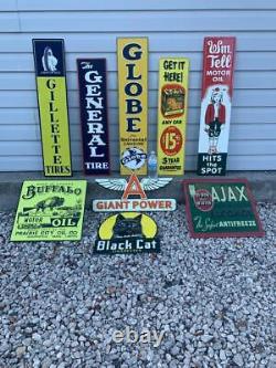 Antique Vintage Old Style Metal Signs Gas Oil Soda Mix/Match 10
