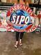 Antique Vintage Old Style Sign Sipo Gasoline 30 Round Made USA