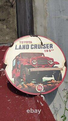 Antique Vintage Old Style Toyoda Toyota Sign size 35cm