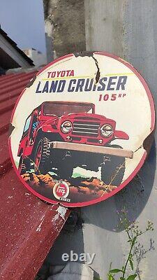 Antique Vintage Old Style Toyoda Toyota Sign size 35cm