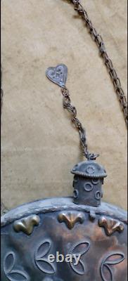 Antique Vintage Ottoman Old Brass Copper Water Bottle RARE