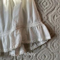 Antique Vintage Very Old Linen/Cotton Skirt XS