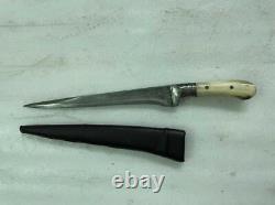 Antique Vintage Wootz Dagger Barasingha Hilt Old Rare Collectible 14