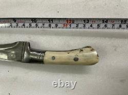 Antique Vintage Wootz Dagger Barasingha Hilt Old Rare Collectible 14