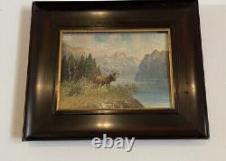 Antique, Vintage oil painting, Over 100 Years Old, Landscape, Europe signed