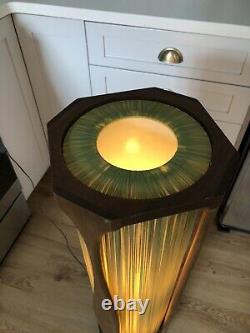 Antique Vtg 1950s 1960s MCM Mid Century Wood Floor Lamp Light DANISH Atomic Old