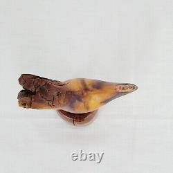 Antique Wood Carving Folk Art Chicken Sculpture Old Vintage Rustic Americana