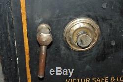 Antique old VICTOR SAFE & Lock Company vintage original