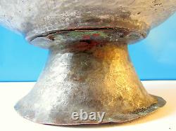 Antique orthodox vintage old stoup holy water. Stamp 1844 year