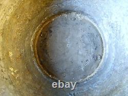 Antique orthodox vintage old stoup holy water. Stamp 1844 year