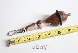 Antique toilet tank pull handle vtg deco victorian toilet pull lever wood old