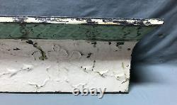 Architectural Distressed Embossed Reclaimed 36 Tin Mantle Shelf Old 1540-24B