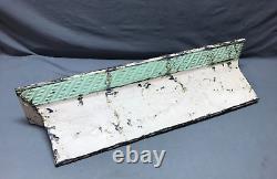 Architectural Distressed Embossed Reclaimed 36 Tin Mantle Shelf Old 1540-24B