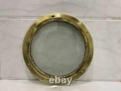 Authentic Old Antique Brass Ship Salvage Vintage Round Wall Décor Porthole