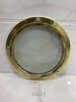 Authentic Old Antique Brass Ship Salvage Vintage Round Wall Décor Porthole