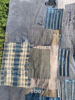 BORO Antique Vintage Old Japanese Cloth Indigo Fabric Japan BORO old sashiko rug