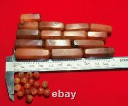 Beautiful Vintage Old Antique Pre Ankor Carnelian Agate Beads Necklace Cambodia