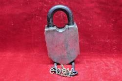 Brass Lock and Key Old Vintage Antique Home Decor Collectible BF-39
