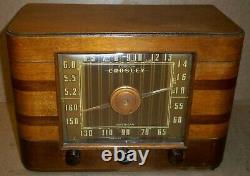 CROSLEY 52TL Vintage Old Antique Wood Tube Radio Parts or Repair/GREAT Project