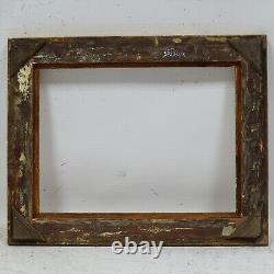 Ca. 1900 Old wooden painting frame fold dimensions 15.9 x 11.8 in