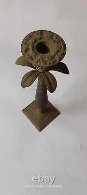 CandleStand Antique Vintage Brass Old Rare Collectible