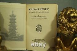 China's Story rare old antique vintage First Edition book Dragon art legend myth