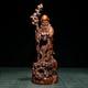 Chinese Antique Vintage Boxwood Carved Religious Figurines Statues Old Buddha