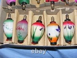 Christmas Pifco Figural Chinese Lantern Light Bulb Vintage Glass Old Antique 18