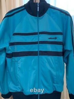 Classical Adidas mens tracking suit vintage old school tracksuit BLUE ZEBRA