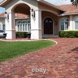 Clay Brick Terracotta Driveway Old Chicago Pavers Pool deck 4x8x2 Rustic Antique