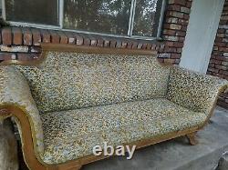 Duncan Phyfe Sofa tapestry couch sofa antique vintage old victorian